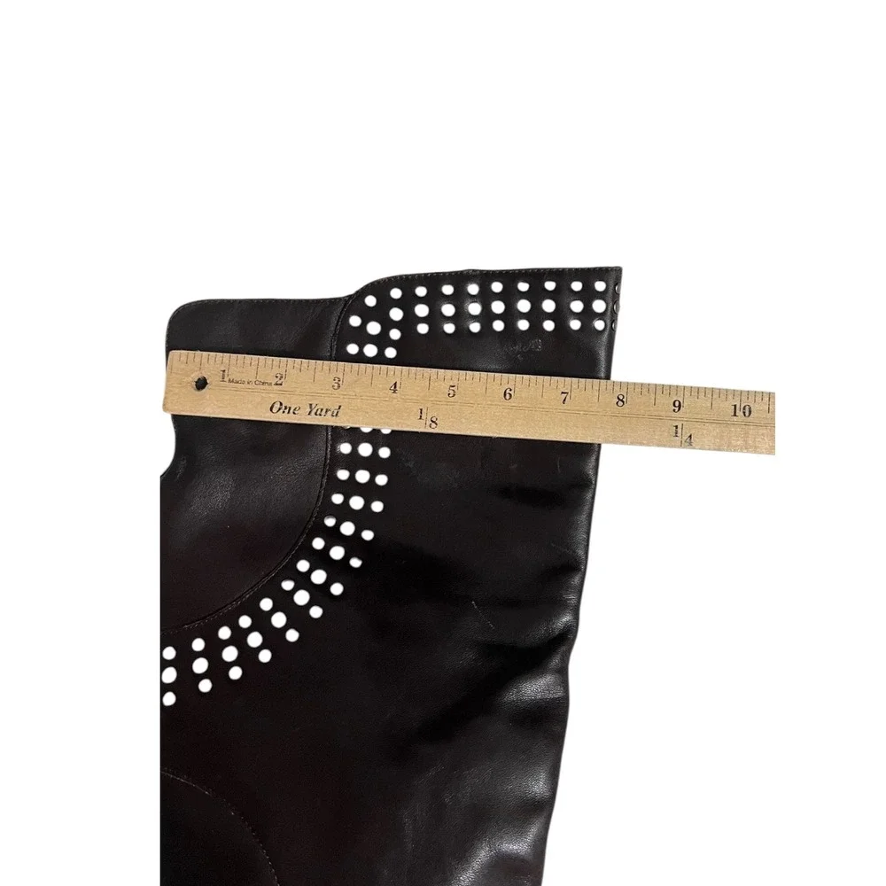 Matisse Thunder Road Leather Studded Over Knee Boots Women's 9.5